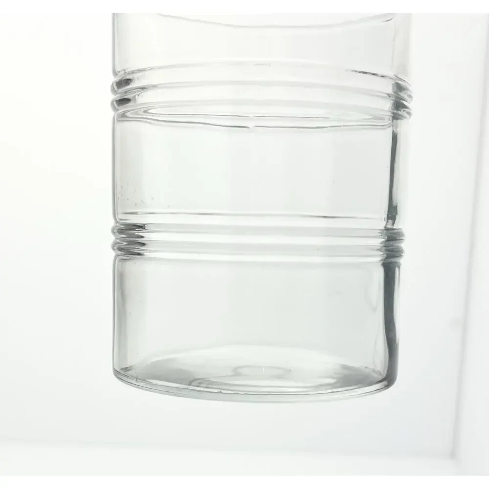 Anchor Hocking “Banded Rings, Clear” 7 Old Fashioned Tumbler Glasses 4” 14oz